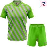 Soccer Uniform Slanted Sublimation - Green Fluorescent