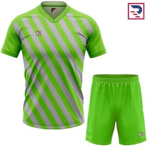 Soccer Uniform Slanted Sublimation - Green Fluorescent