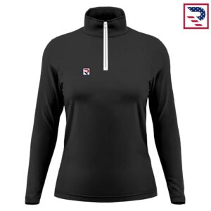 Soccer Women's Half Zip Jacket - Black