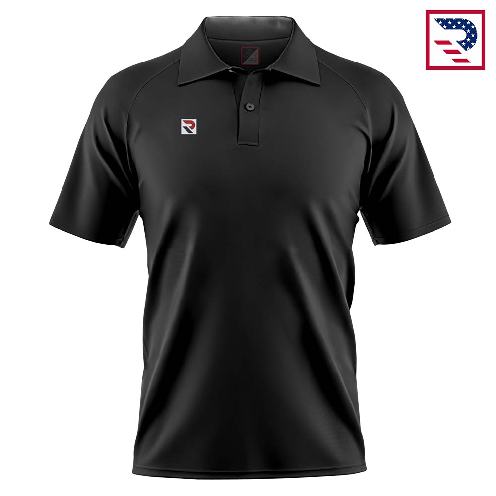 Men's Tennis Uniform, Shirt and Shorts - Black - Image 3
