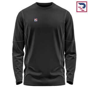 Soccer Shirt Training Wear Full Sleeves - Black