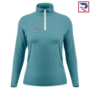 Soccer Women's Half Zip Jacket - Mint