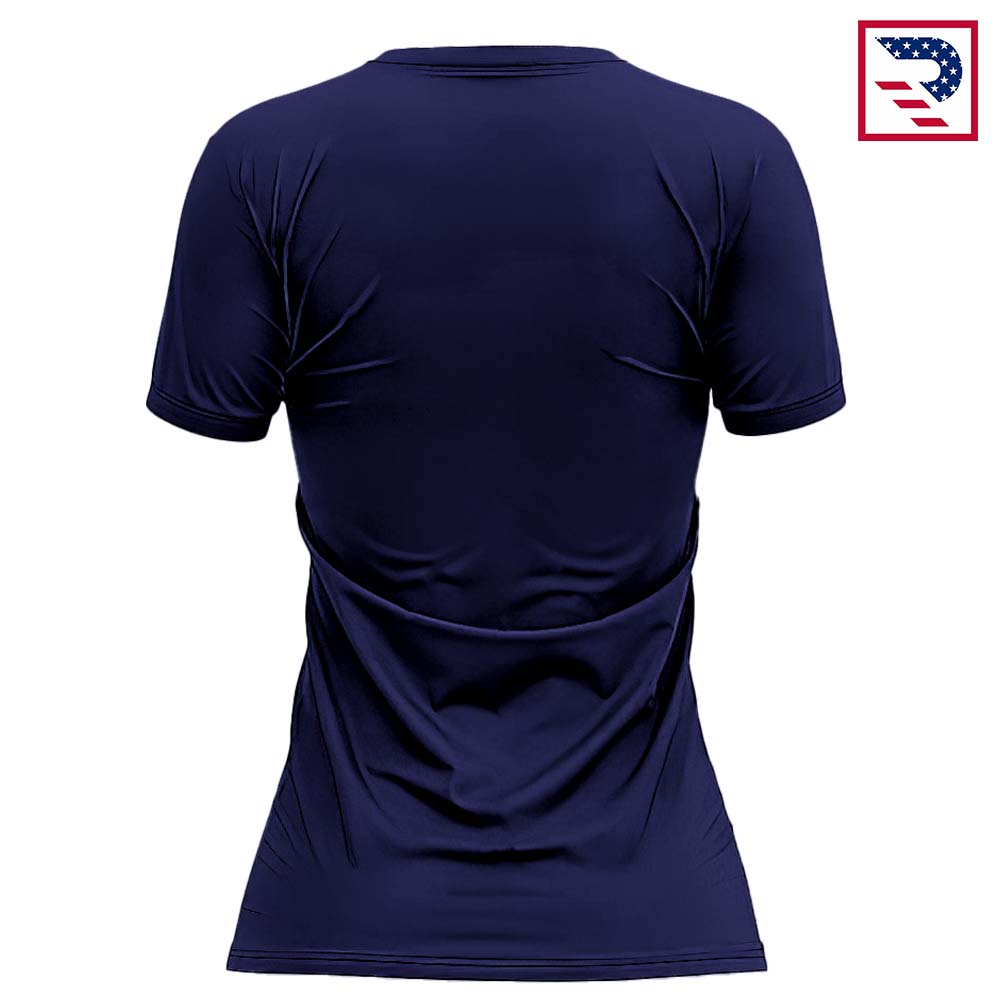 Women's Soccer Uniform Slanted Sublimation - Navy Blue - Image 4