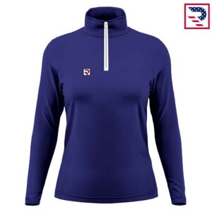 Soccer Women's Half Zip Jacket - Navy