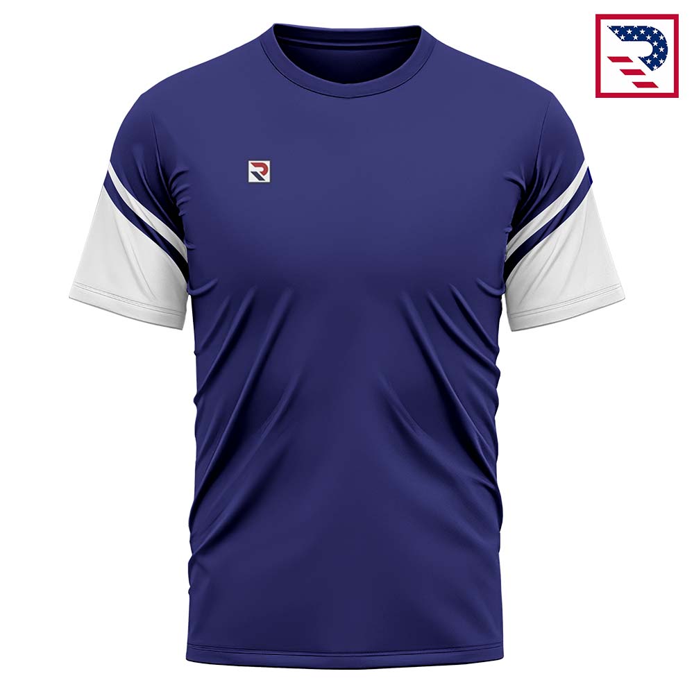 Soccer Uniform Shirt & Shorts - Blue/White - Image 2