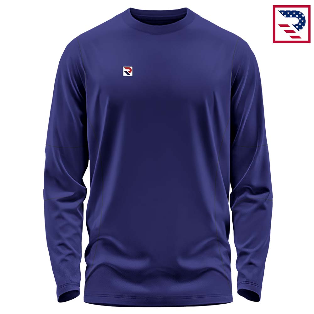 Soccer Shirt Training Wear Full Sleeves - Navy