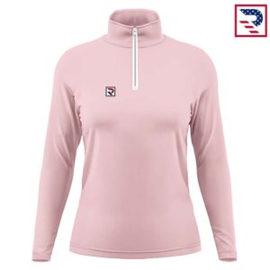 Soccer Women's Half Zip Jacket - Pink