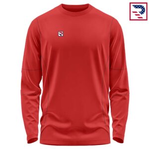 Soccer Shirt Training Wear Full Sleeves - Red