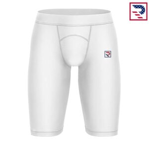 Men's Innerwear Tights Compression Shorts - White