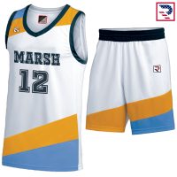 Basketball Uniforms - White/Orange