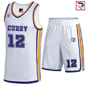 Basketball Uniforms - White/Blue