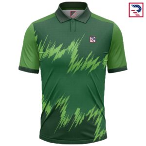 Men's Teamwear Cricket Jersey Shirt Sublimated - Green