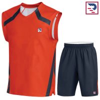 Lacrosse Uniform Sleeveless Shirt and Short - Red/Black
