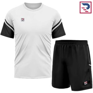 Soccer Uniform Shirt & Shorts - White/Black