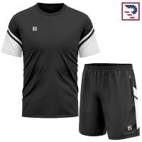 Soccer Uniform Shirt & Shorts - Black/White