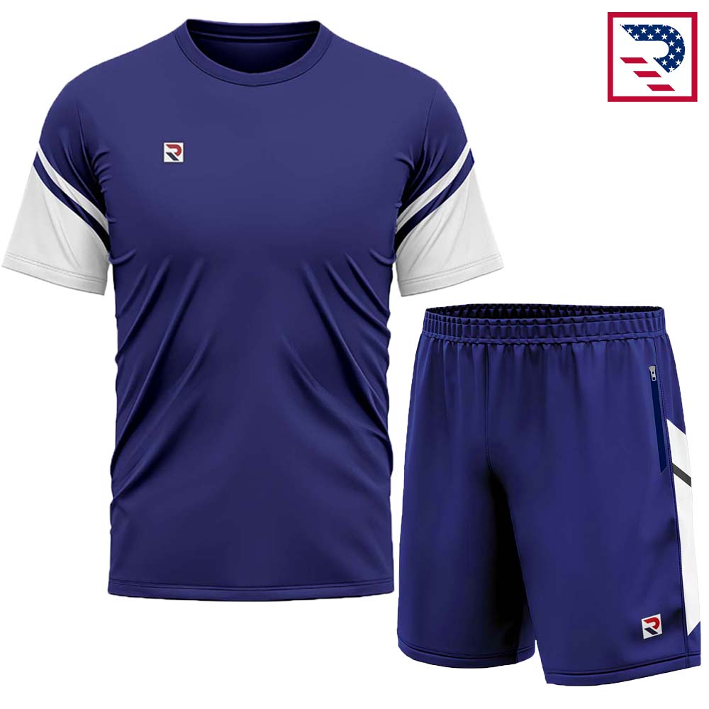 Soccer Uniform Shirt & Shorts - Blue/White