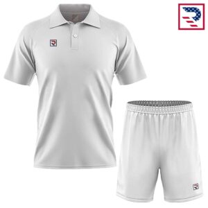 Men's Tennis Uniform, Shirt and Shorts - White