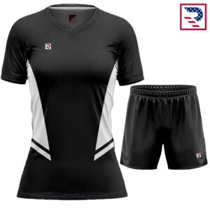 Women's Soccer Uniform Sublimation - Black