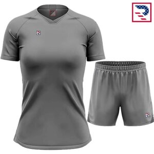 Women's Soccer Uniform - Grey