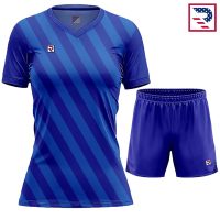 Women's Soccer Uniform Slanted Sublimation - Blue