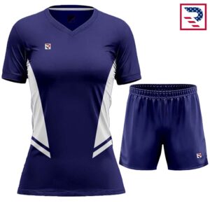 Women's Soccer Uniform Sublimation - Navy Blue