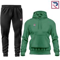 Sports Tracksuit Hoodie & Pant - Green/Black