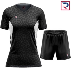 Women's Soccer Uniform Sublimated - Black