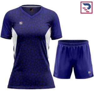 Women's Soccer Uniform Sublimated - Navy Blue