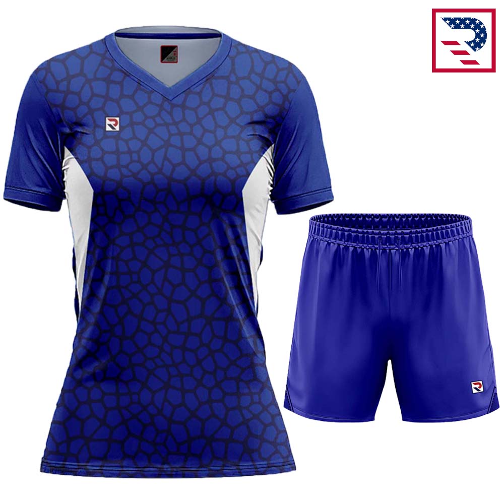 Women's Soccer Uniform Sublimated - Blue