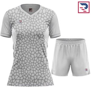 Women's Soccer Uniform Sublimated - Light Grey