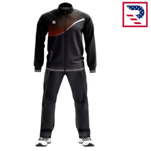 Sports Men Tracksuit Sublimated Black/Red
