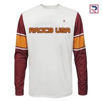 Men's T-Shirt- White-Maroon