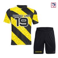 Soccer Wear Jersey and Shorts- Yellow/ Black