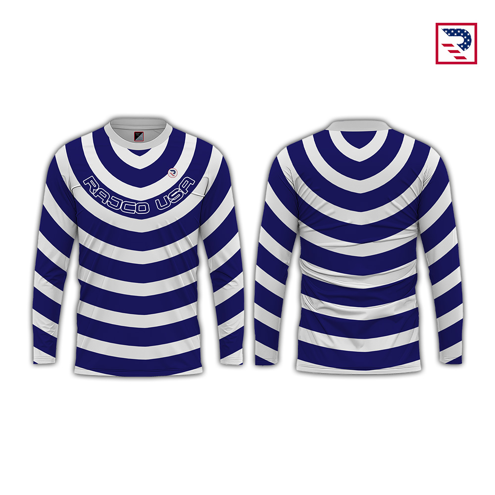 Long Sleeves Jersey-Blue/ Black/ Grey/ Purple - Image 5