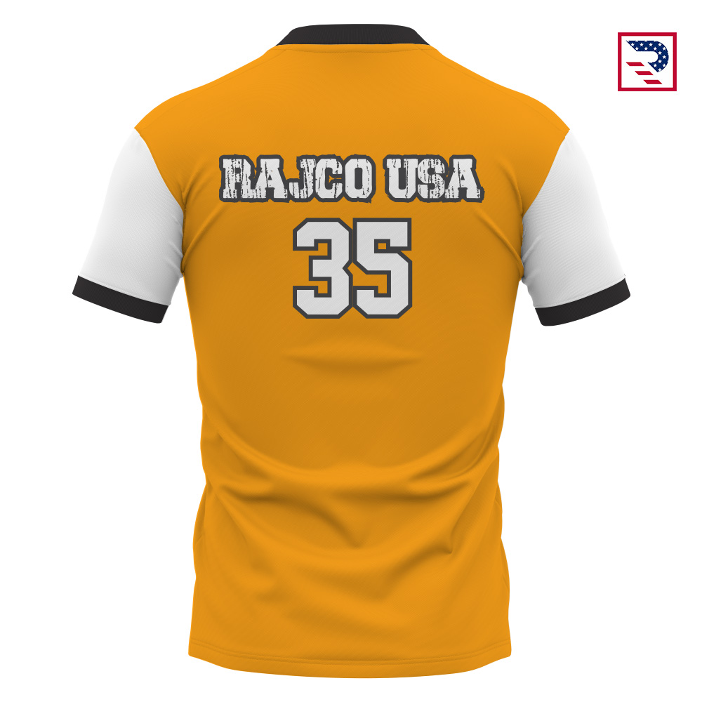 Soccer Jersey yellow back