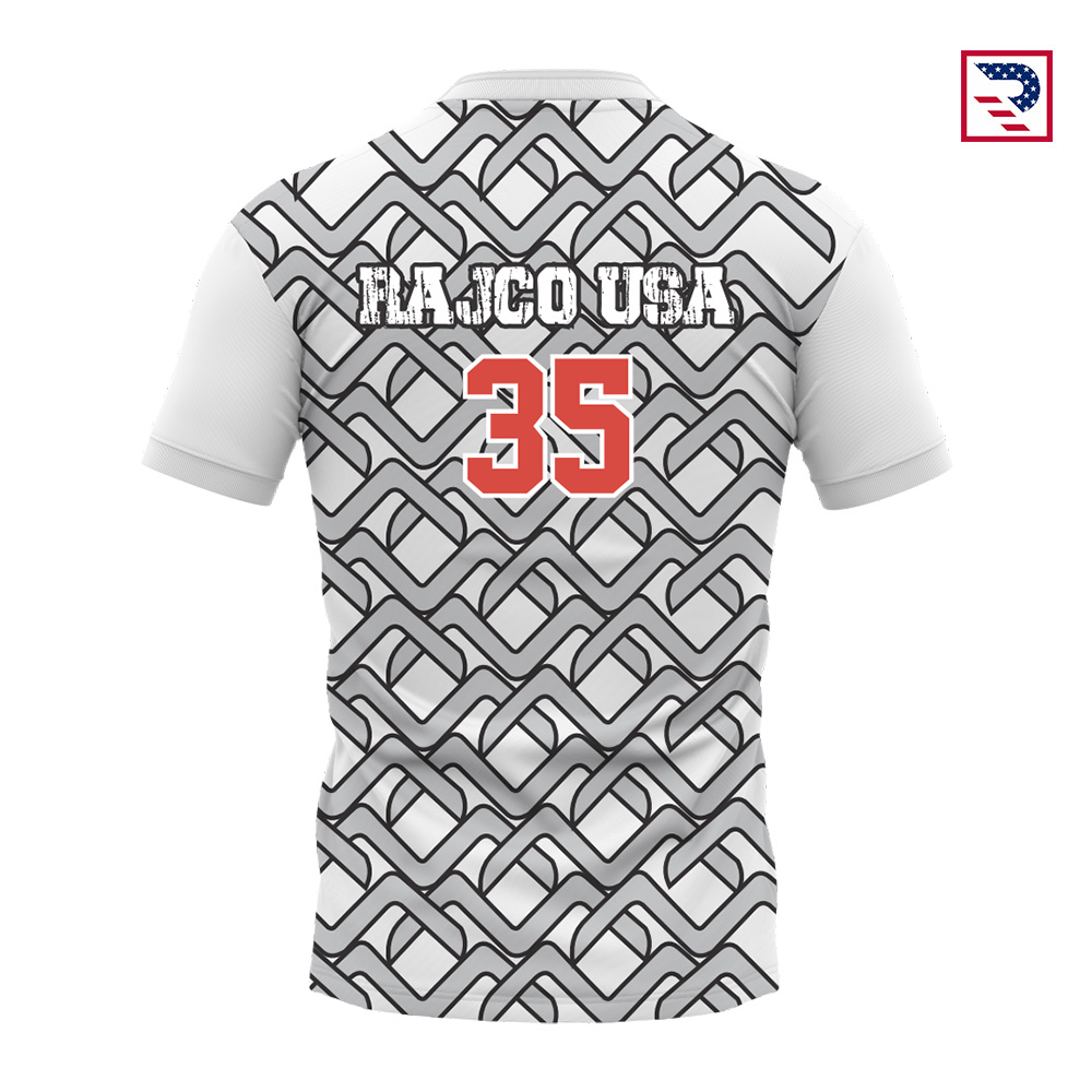 Soccer White jersey Back