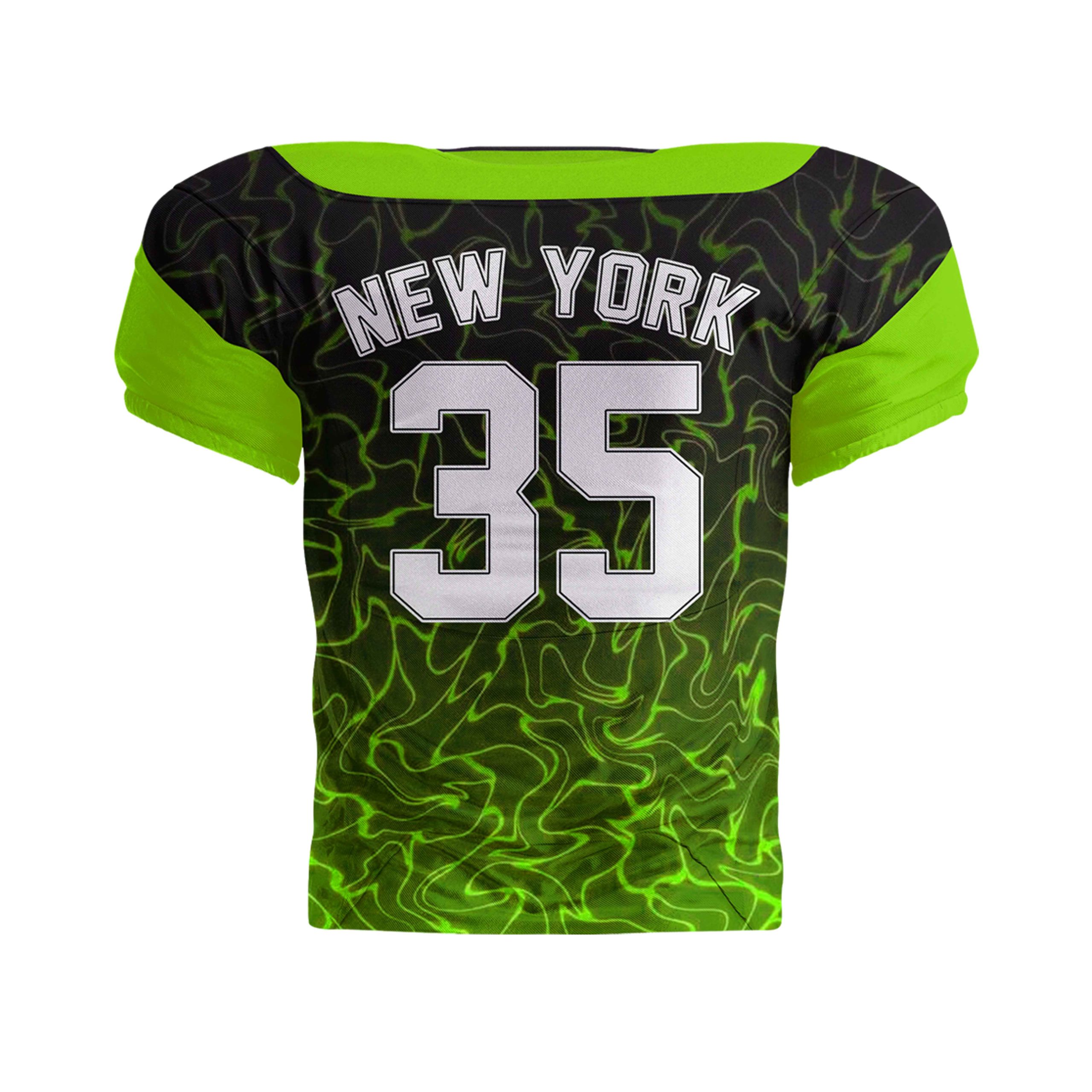 American Football Jersey black-green back
