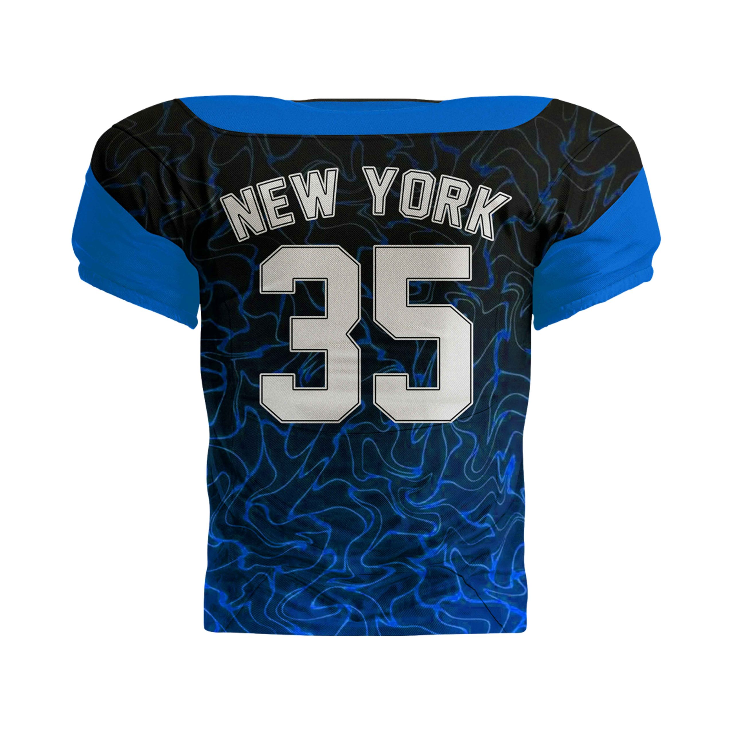 American Football Jersey blue back