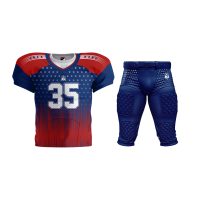 American Football Uniform Red-blue