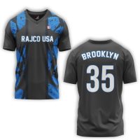 Soccer V Neck Jersey Black